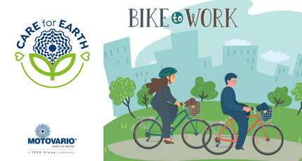 MOTOVARIO 员工骑行自行车上班： 骑行自行车上班的员工每月最高可获得 50 欧元的补贴