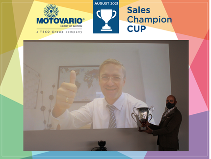 This month Sales Champions Cup goes to Germany thanks to our colleague Alex Friesen, National Sales Manager
