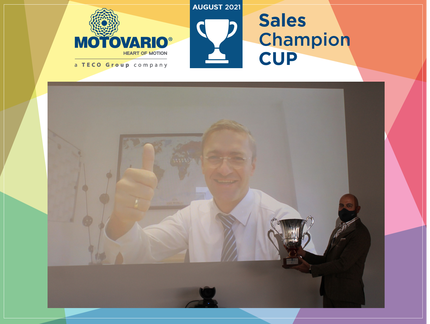 This month Sales Champions Cup goes to Germany thanks to our colleague Alex Friesen, National Sales Manager This month Sales Champions Cup goes to Germany thanks to our colleague Alex Friesen, National Sales Manager