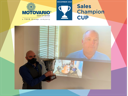 December’s Sales Cup covered in stars and stripes: well done Ron Schwandt!