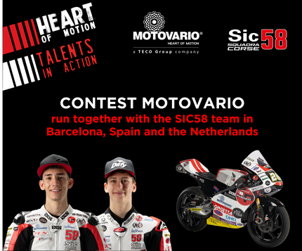 Motovario Contest: run together with the SIC58 team in Barcelona, Spain and the Netherlands