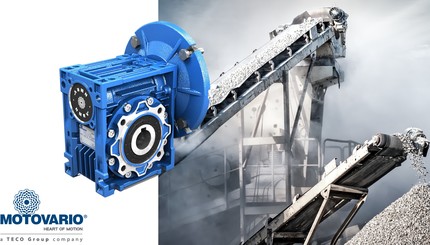 Motovario’s worm gears, perfect for driving conveyor belts