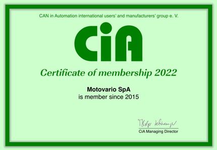 Motovario: CiA-Mitglied mit dem DRIVON