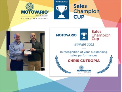 Auszeichnung des Gewinners der Sales Champions Cup-Ausgabe 2022