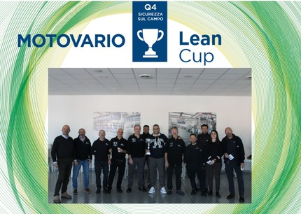 Motovario Lean Cup: in Q4 the team with the most safety alerts was awarded