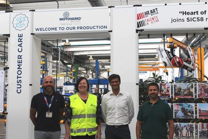 Joy Ribble, President of Horton Pedestrian Access Solutions, made the trip across the Atlantic to touch base with Motovario's Made in Italy production department