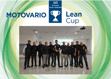 Lean Cup Q3, 2023: the production capacity of helical bevel gear reducers has increased by 75%