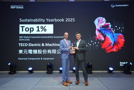 Mit großer Freude dürfen wir verkünden, dass unsere Muttergesellschaft, TECO Electric & Machinery Co., Ltd., zum fünften Mal in Folge im S&P Global Sustainability Yearbook gelistet wurde und somit zu den Top 1 % der nachhaltigsten Unternehmen weltweit zäh Mit großer Freude dürfen wir verkünden, dass unsere Muttergesellschaft, TECO Electric & Machinery Co., Ltd., zum fünften Mal in Folge im S&P Global Sustainability Yearbook gelistet wurde und somit zu den Top 1 % der nachhaltigsten Unternehmen weltweit zäh
