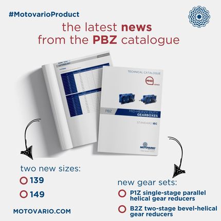 PBZ catalogue update: new sizes and gearing