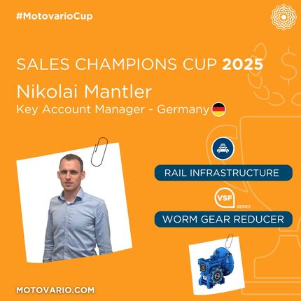 A new customer and another major achievement: Nikolai wins this month’s Sales Cup!