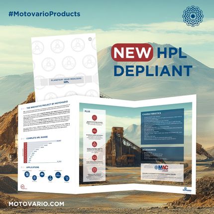 Download the latest release of the HPL brochure – Motovario planetary gear reducers