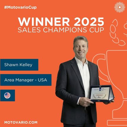 Shawn Kelley, Midwest Regional Sales Manager (@MVUS), has won the 2025 Sales Champions Cup