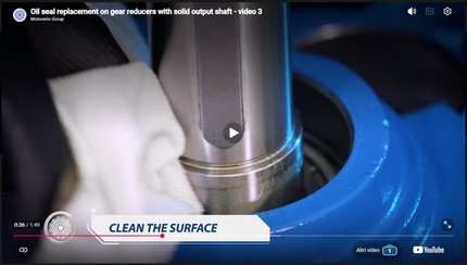 Replacing the oil seal on a solid output shaft: precision and safety 
