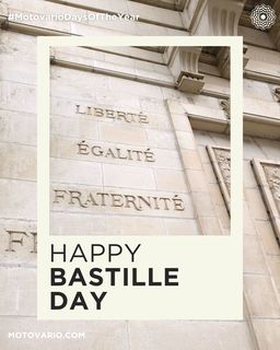 Happy 14 July! Happy National Day to France!