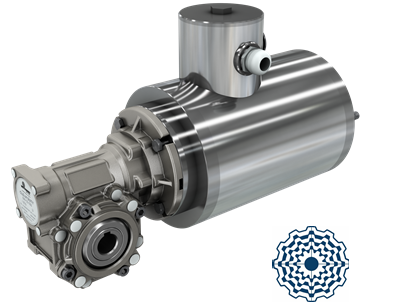 Worm gearboxes for aggressive environments and high hygiene requirements